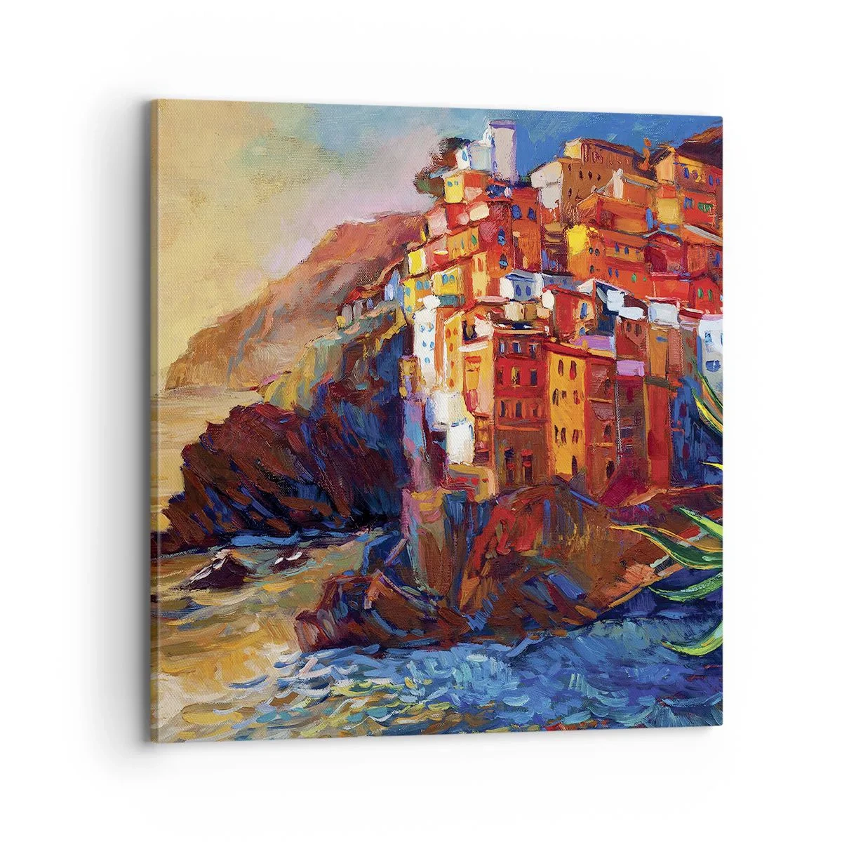 Tablou pe pânză - Oraș italian de vis - 70x70 cm