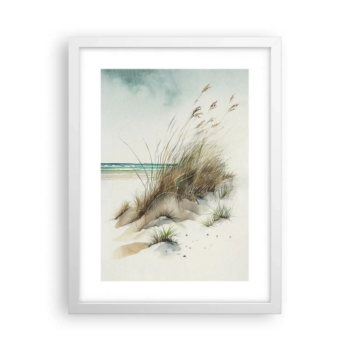 Poster în ramă albă - Înfășurate în nisip - 30x40 cm