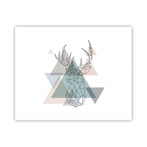 Poster - Într-o pădure geometrică - 50x40 cm