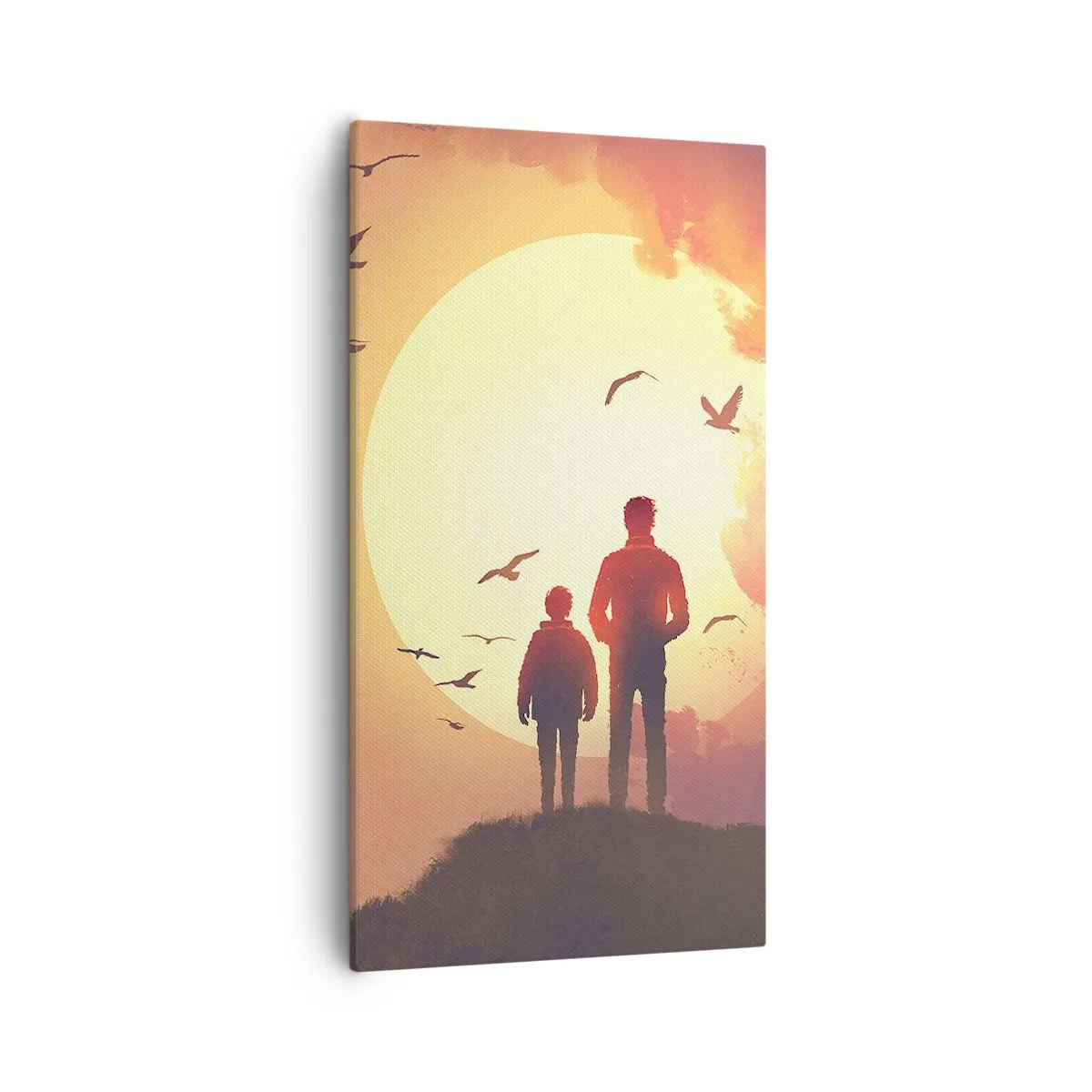 Tablou pe pânză - Față în față cu soarele - 55x100 cm