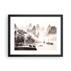 Poster în ramă neagră - Viața exotică de zi cu zi a Estului - 40x30 cm