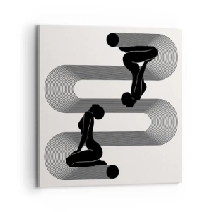 Tablou pe pânză - Simetrie senzuală - 70x70 cm