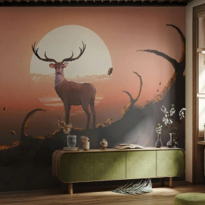 Tapet Standard Eco - Această noapte este diferită de oricare alta - Abstracția, Cerb, Bucată - 400x280 cm