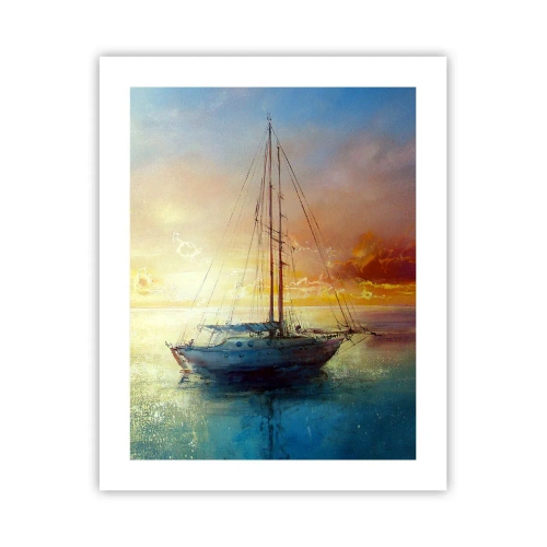 Poster - Într-un golf de aur - 40x50 cm