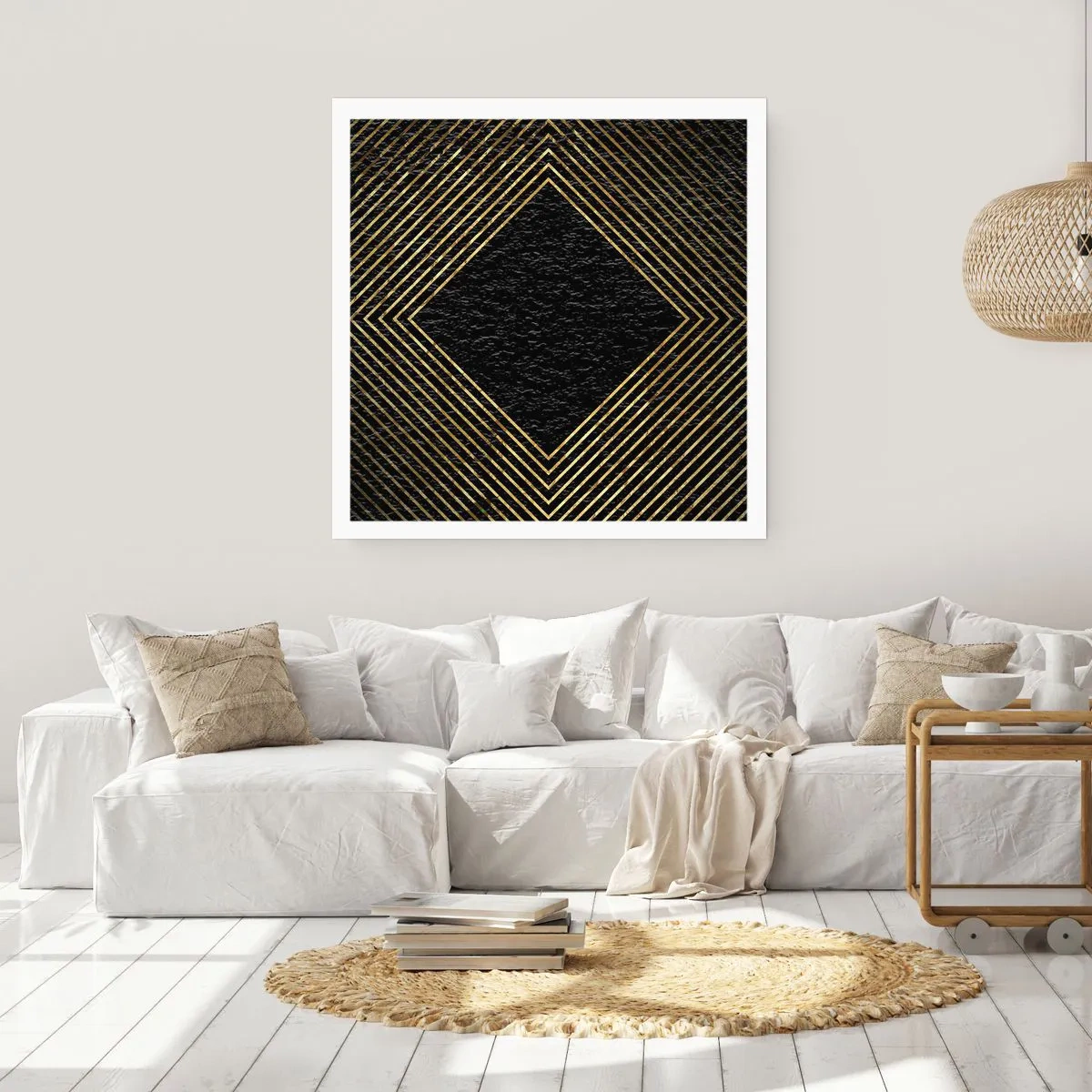 Poster - Geometrie în stil glamour - 60x60 cm