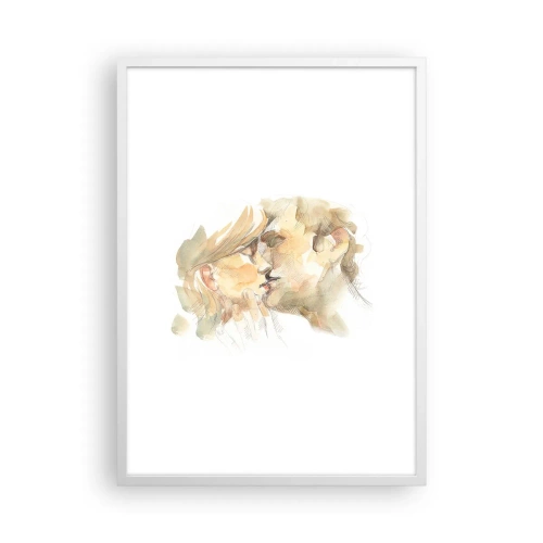 Poster în ramă albă - Jumătatea găsită? - 50x70 cm