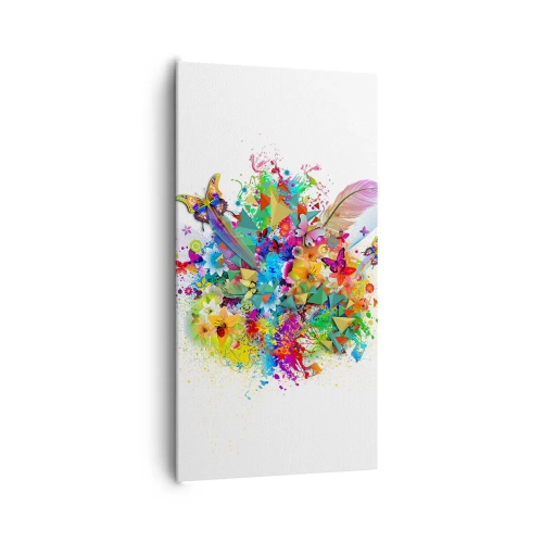 Tablou pe pânză - Buchet de bucurie - 65x120 cm