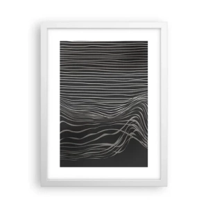 Poster în ramă albă - Ritm și accent - 30x40 cm