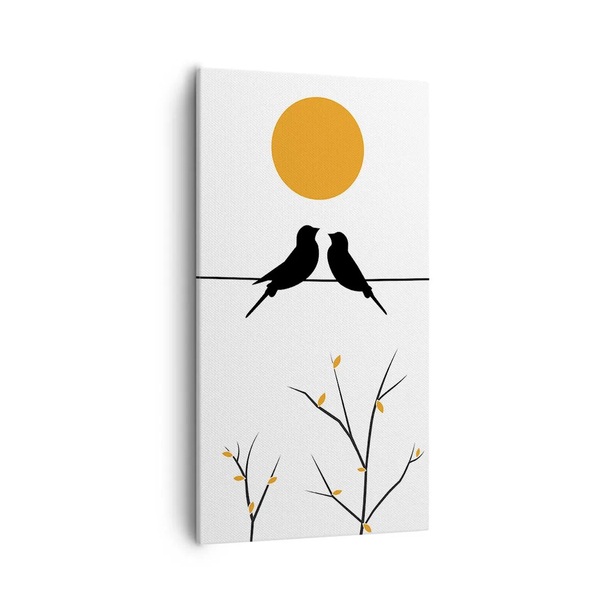 Tablou pe pânză - Seară cu privighetori - 55x100 cm