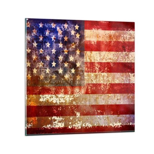 Tablou pe sticlă - Gloria nu trece - 40x40 cm