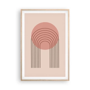 Poster în ramă de stejar deschis - Atracție irezistibilă - 61x91 cm