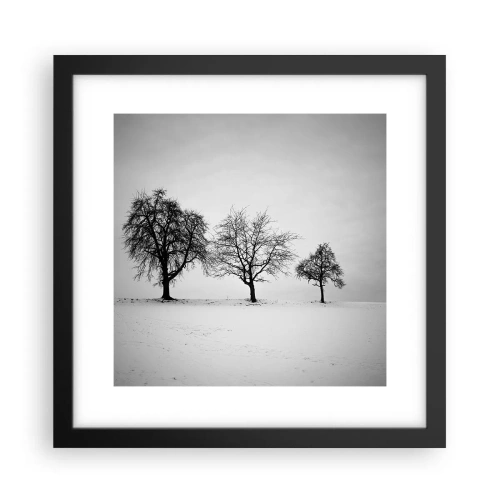 Poster în ramă neagră - La ce visează? - 30x30 cm