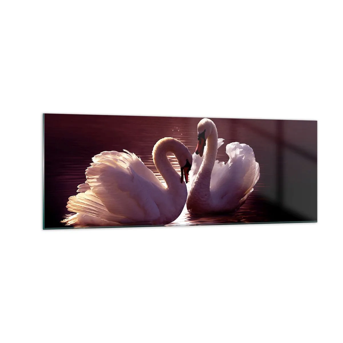 Tablou pe sticlă - Până când moartea ne va despărți - 140x50 cm