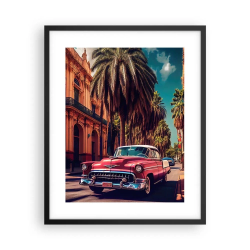 Poster în ramă neagră - Tot în Havana - 40x50 cm