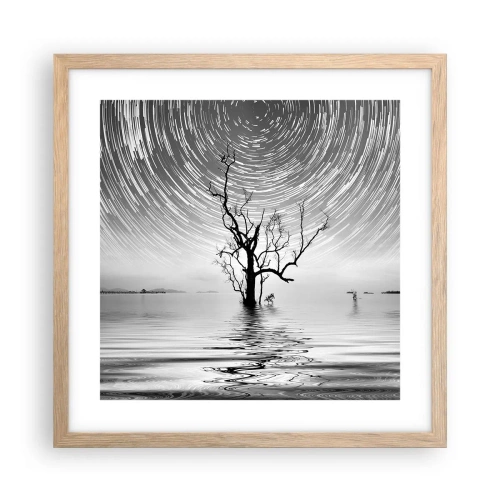 Poster în ramă de stejar deschis - O simfonie a naturii - 40x40 cm