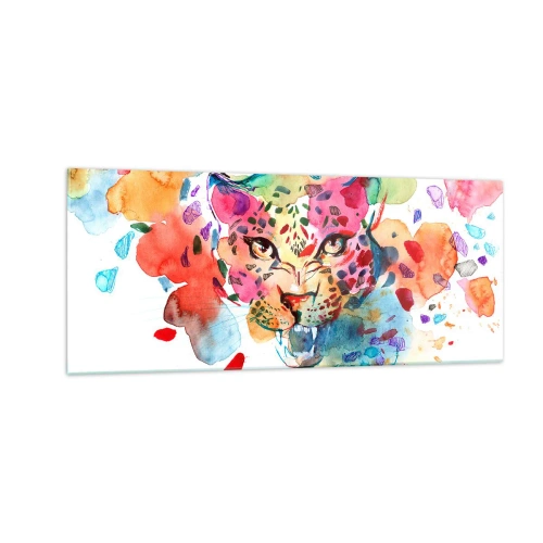 Tablou pe sticlă - Frumoasa și bestia - 100x40 cm