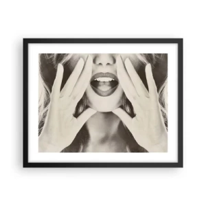 Poster în ramă neagră - Vin imediat! - 50x40 cm
