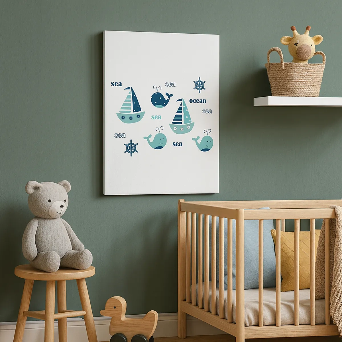 Tablou pe pânză - Peste mări și oceane - 50x70 cm