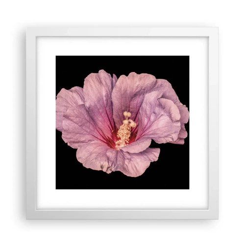 Poster în ramă albă - Direct la inimă - 30x30 cm