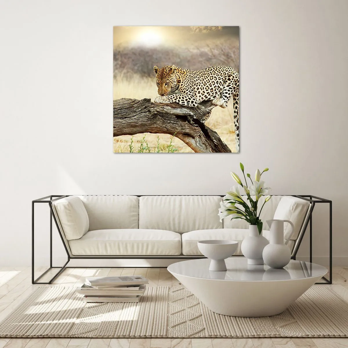 Tablou pe sticlă - Mă duc pe drumul meu - 30x30 cm