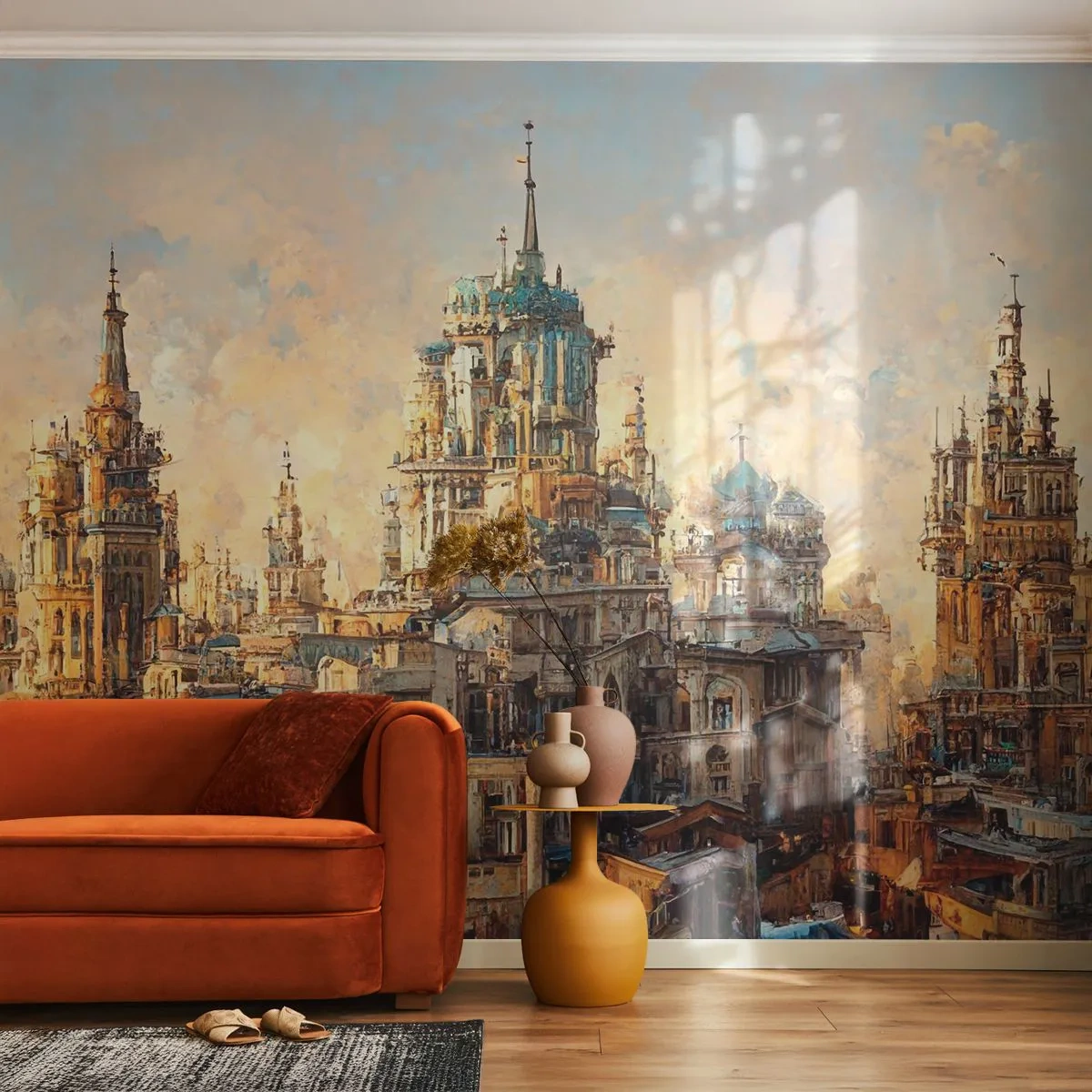 Tapet Premium Sand - Orașul tuturor orașelor - Oras vechi, Istorie, Clădiri - 100x70 cm