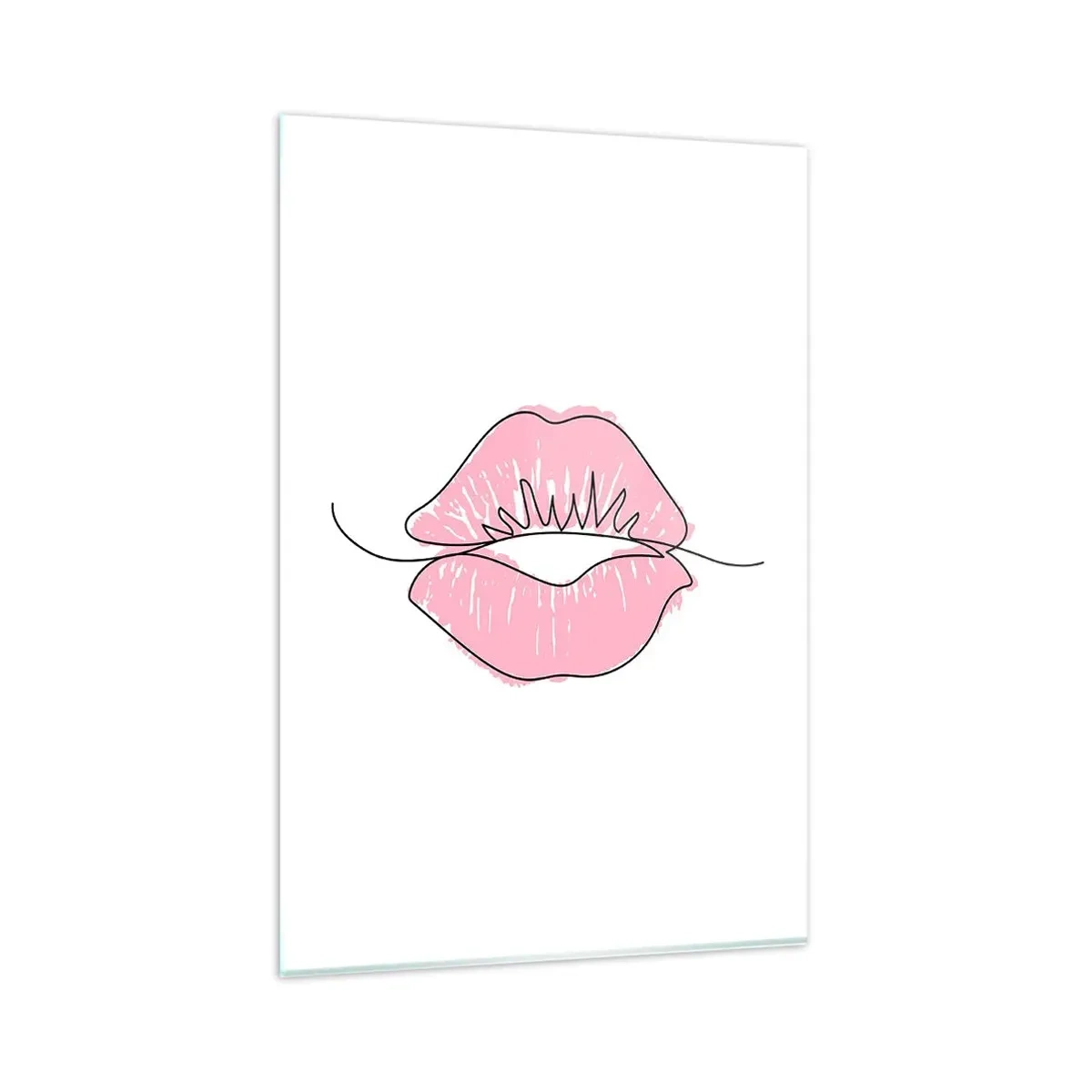 Tablou pe sticlă - Vrei un sărut? - 80x120 cm