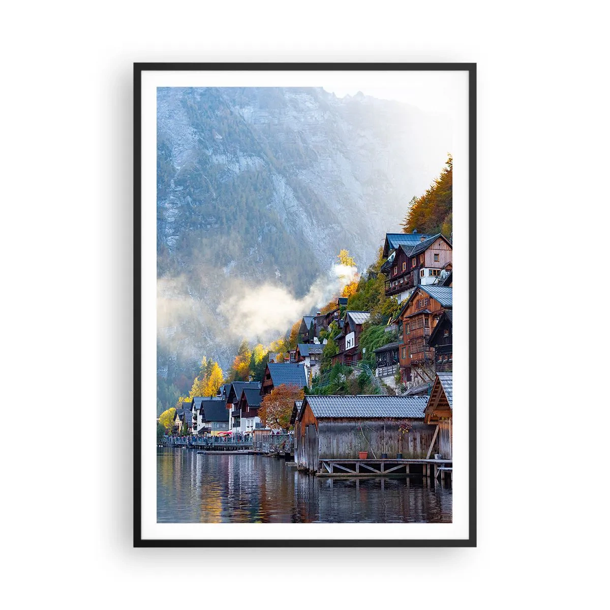 Poster în ramă neagră - Atmosferă alpină - 70x100 cm
