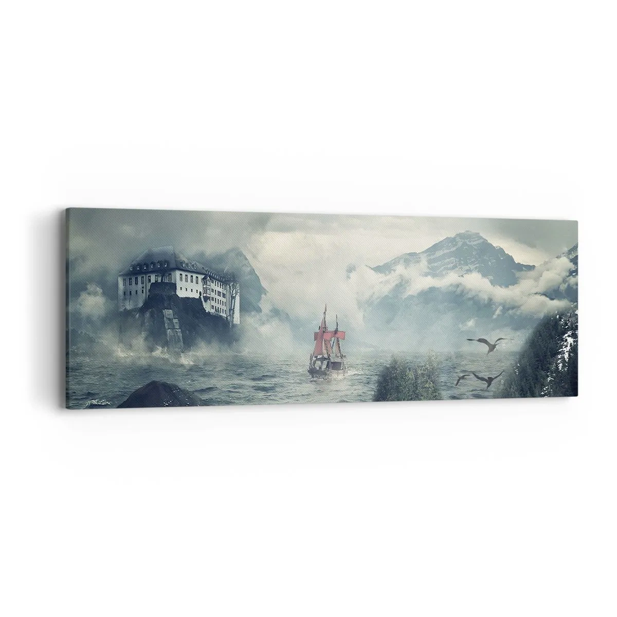 Tablou pe pânză - Pe ape magice - 90x30 cm