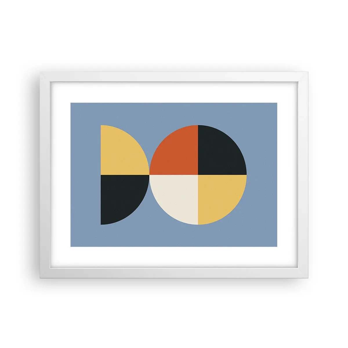 Poster în ramă albă - Uită-te și numără - 40x30 cm