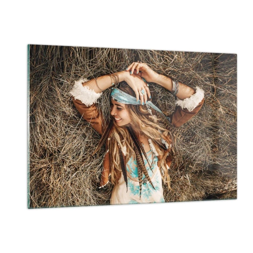 Tablou pe sticlă - În drum spre vara iubirii - 120x80 cm