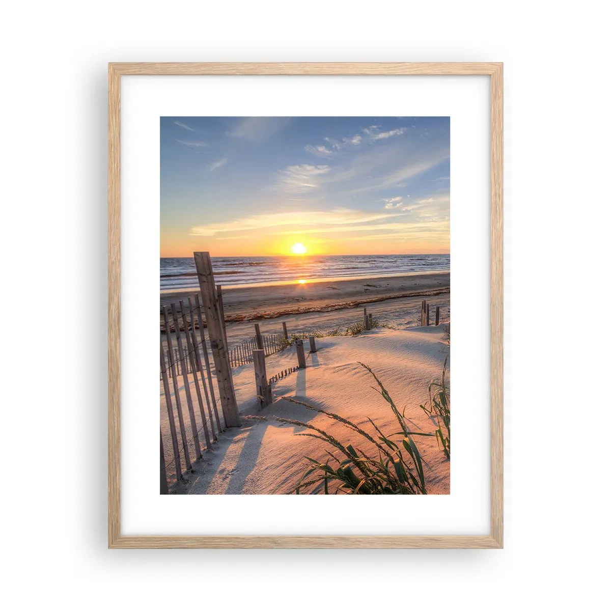 Poster în ramă de stejar deschis - Strălucirea și umbra vântului - 40x50 cm