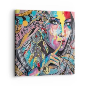 Tablou pe pânză - Taci până când înțelegi - 30x30 cm