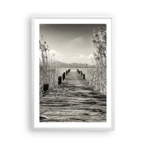 Poster în ramă albă - În intimitatea ierburilor - 50x70 cm