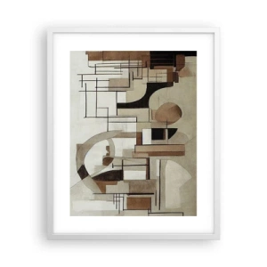 Poster în ramă albă - Peisaj urban 2.0 - 40x50 cm