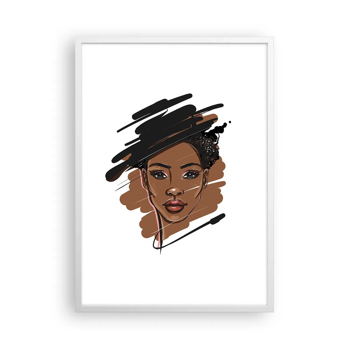 Poster în ramă albă - Dulce ca ciocolata - 50x70 cm