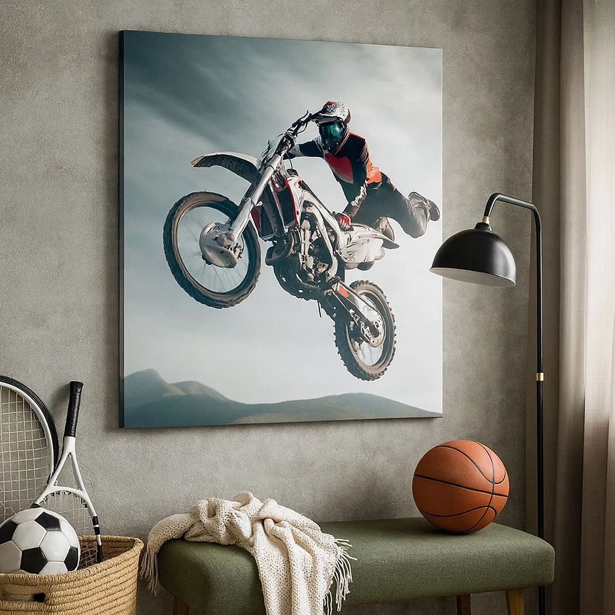 Tablou pe pânză - Nu există distracție fără risc - 30x30 cm