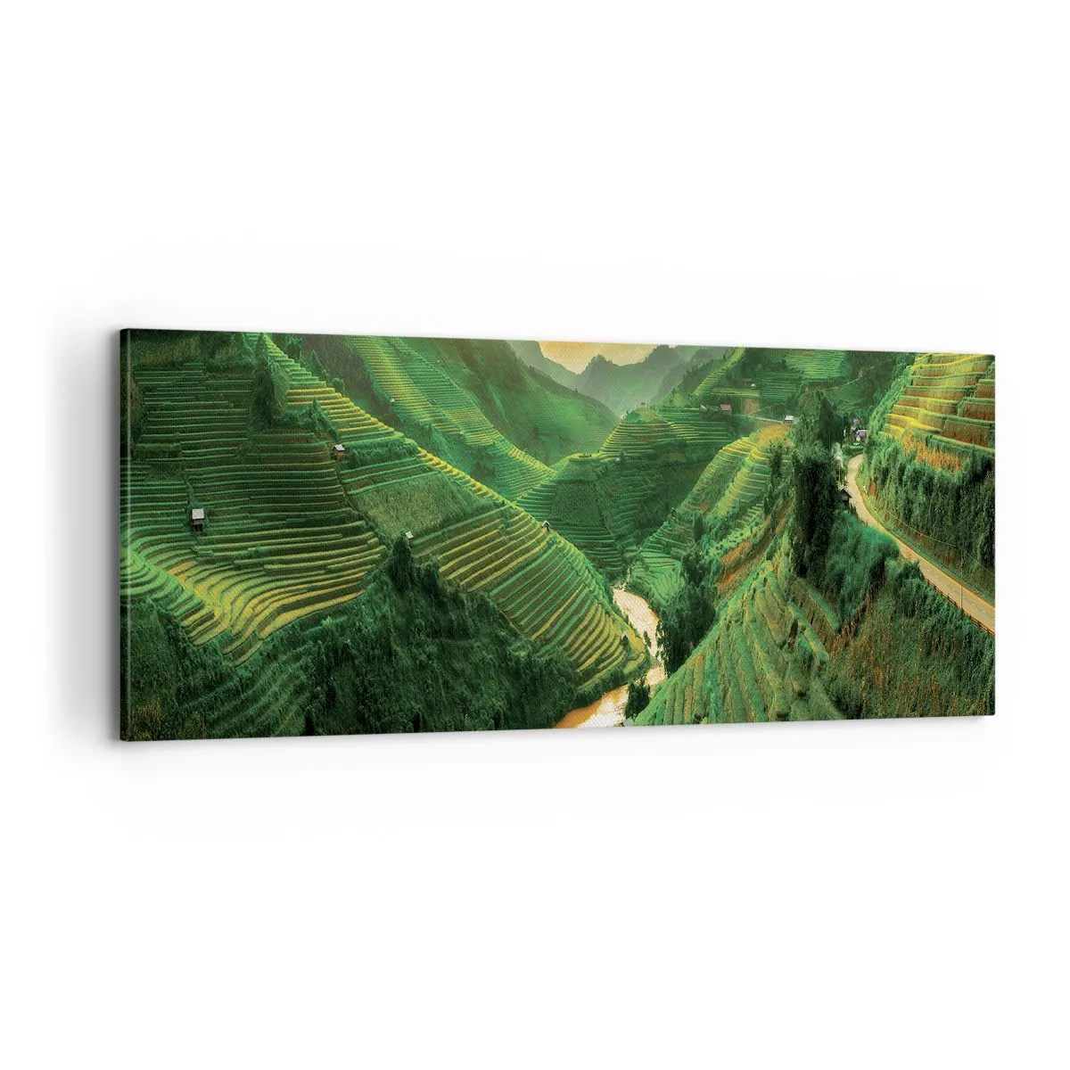 Tablou pe pânză - Valea vietnameză - 100x40 cm