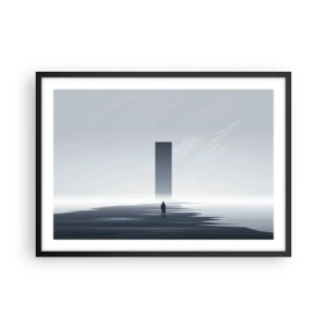 Poster în ramă neagră - Oportunitate sau amenințare? - 70x50 cm