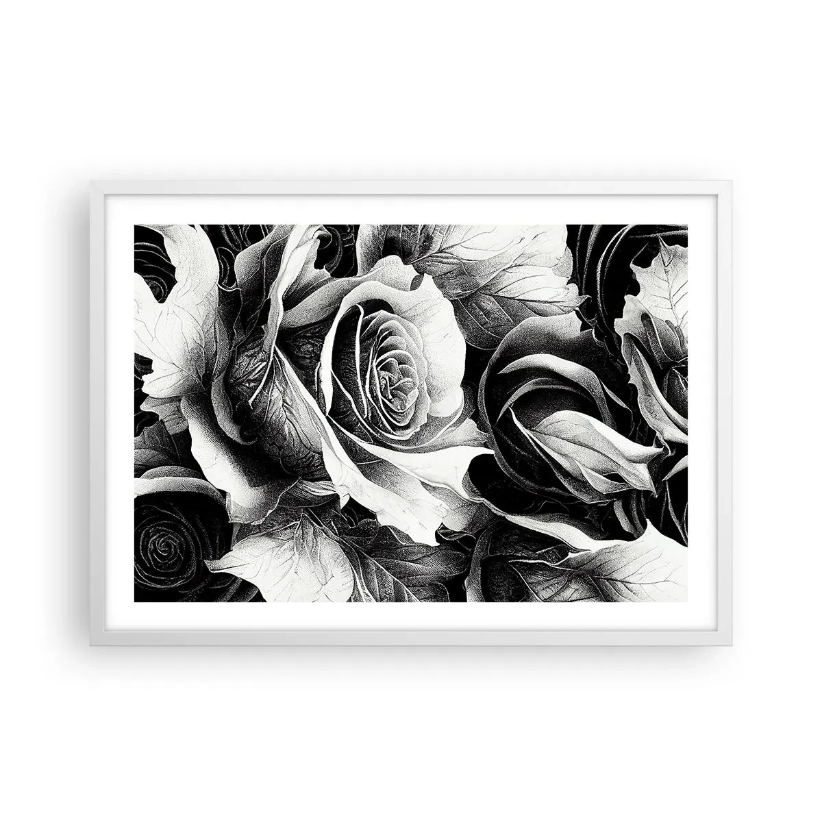 Poster în ramă albă - Mereu regina - 70x50 cm