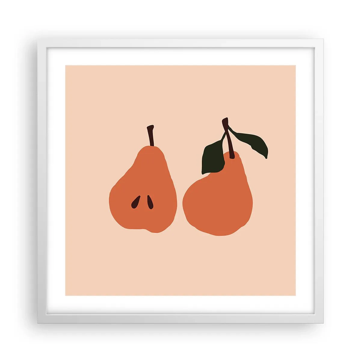 Poster în ramă albă - Dulceața în sine - 50x50 cm