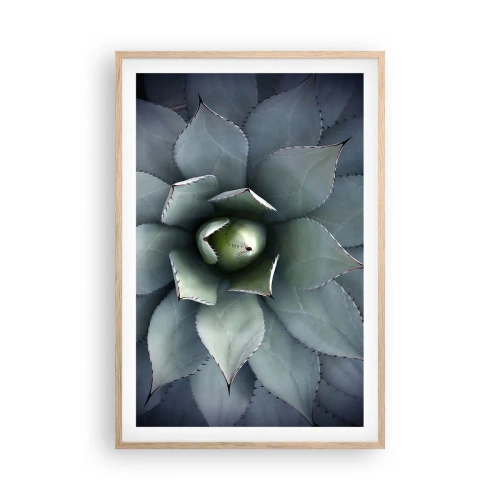 Poster în ramă de stejar deschis - Momește și avertizează - 61x91 cm