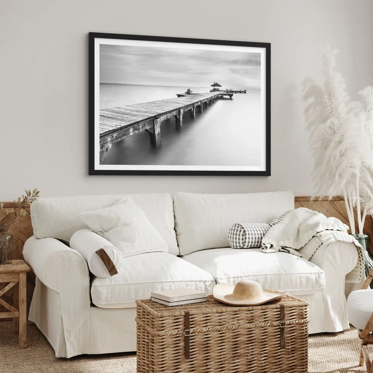 Poster în ramă neagră - În depărtare - 40x30 cm