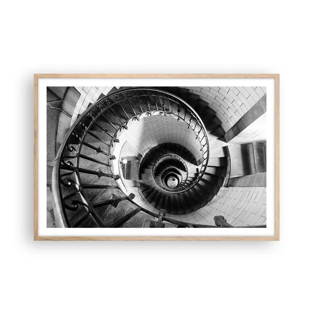 Poster în ramă de stejar deschis - Din ce în ce mai sus - 91x61 cm