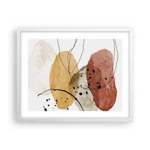 Poster în ramă albă - Ca aerul, limpezi și ușoare - 50x40 cm