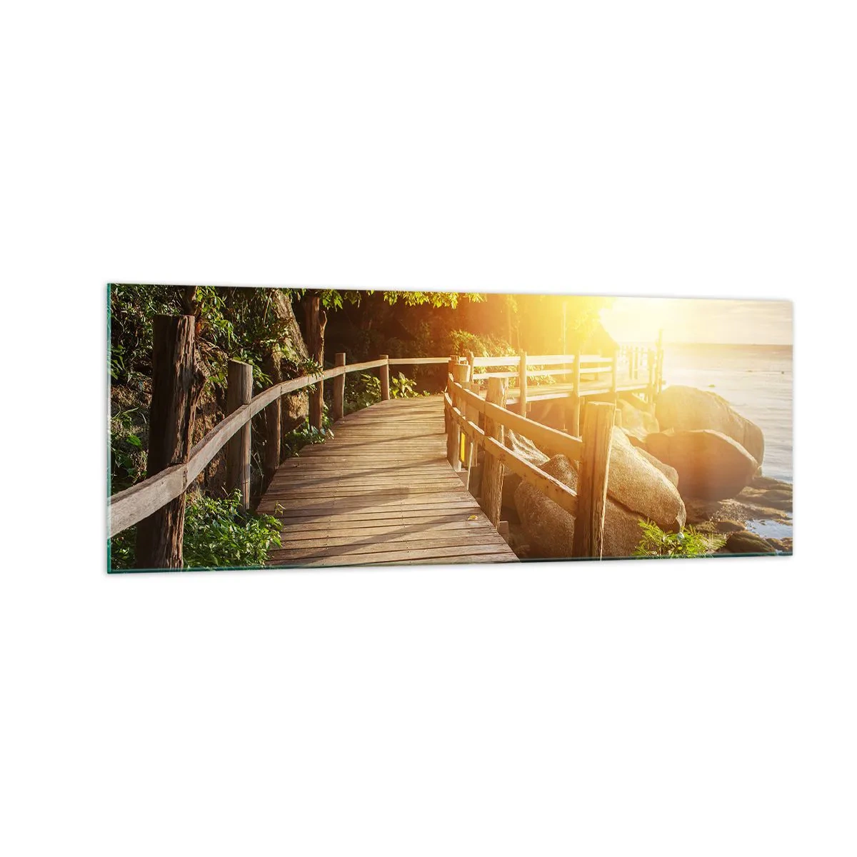 Tablou pe sticlă - O altă curbă, o altă minune - 140x50 cm