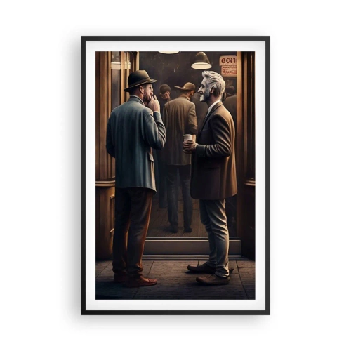 Poster în ramă neagră - Cel mai bun moment al zilei - 61x91 cm