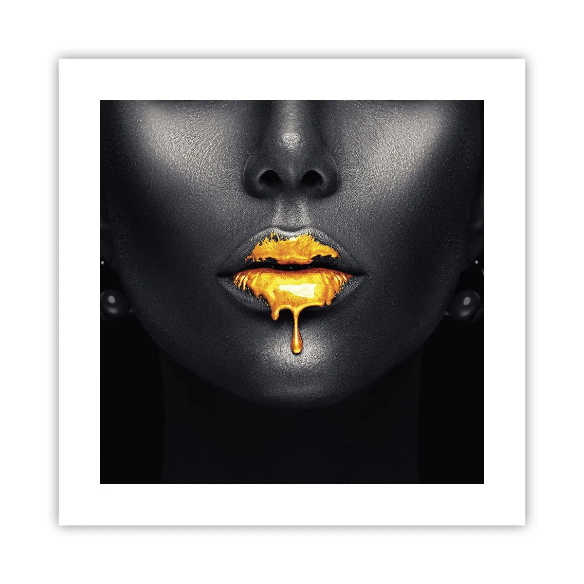 Poster - Buzele de aur - 40x40 cm
