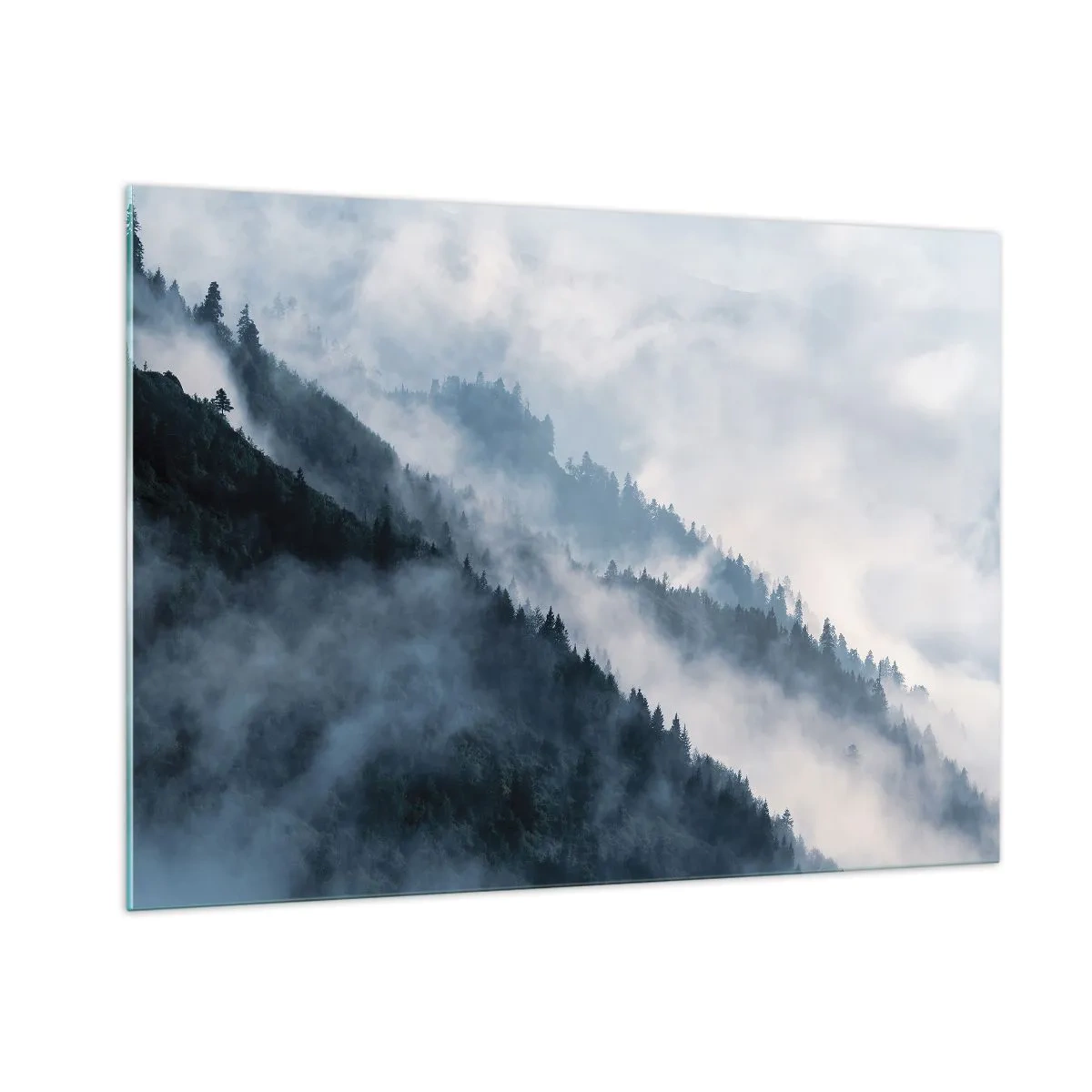 Tablou pe sticlă - Misticul munților - 100x70 cm