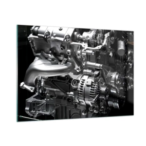 Tablou pe sticlă - De oțel, frumos, puternic - 100x70 cm