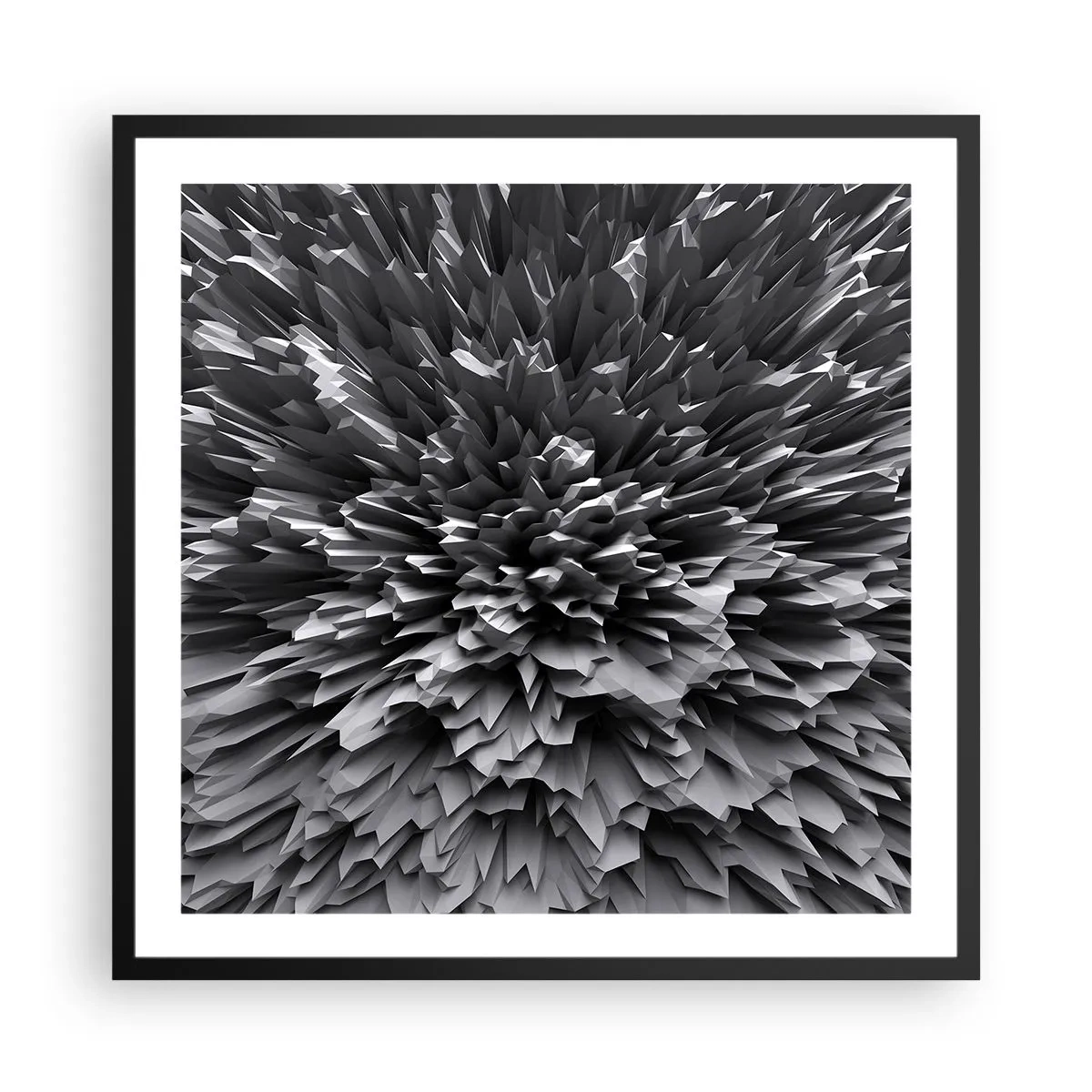 Poster în ramă neagră - Mai ascuțit nu se poate - 60x60 cm